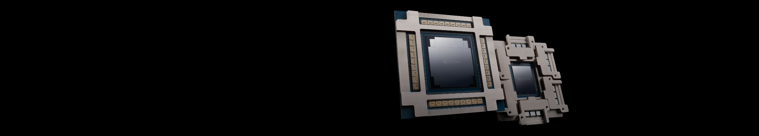 Image d'une puce de commutation avec de nombreux modules photoniques en silicium co-situés sur le même boîtier.